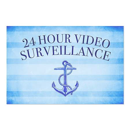 CGSignLab | מעקב וידאו 24 שעות -פסים נוטיים נצמד חלון | 36 x24